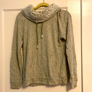 Fuzzy light green sweatshirt